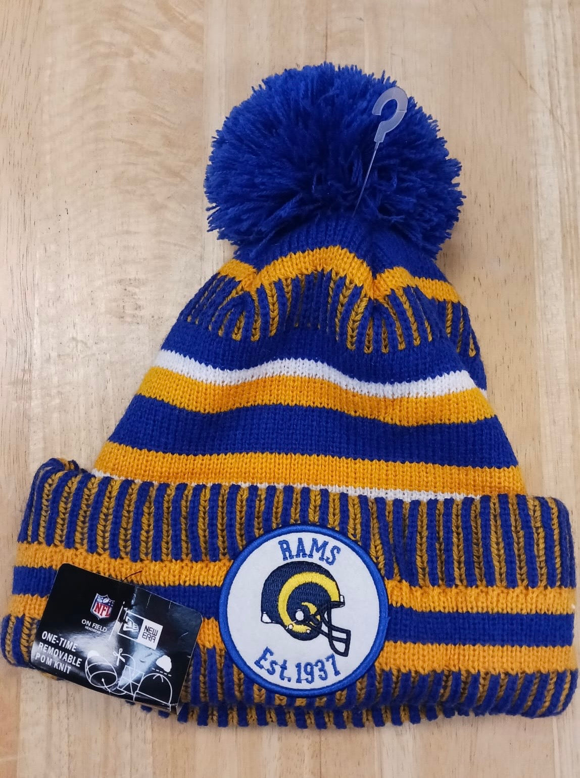 Los Angeles Rams NFL New Era winter Hat with Pom product image 1