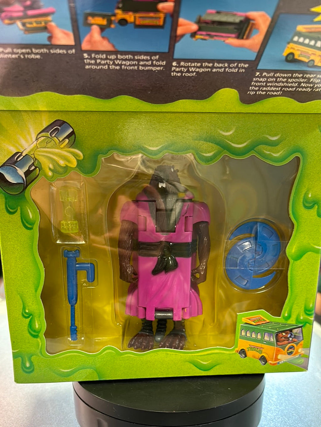 Road Ready Mutations Spinter (Vintage TMNT Ninja Turtles, Playmates) SEALED product image 5, provided for visual reference