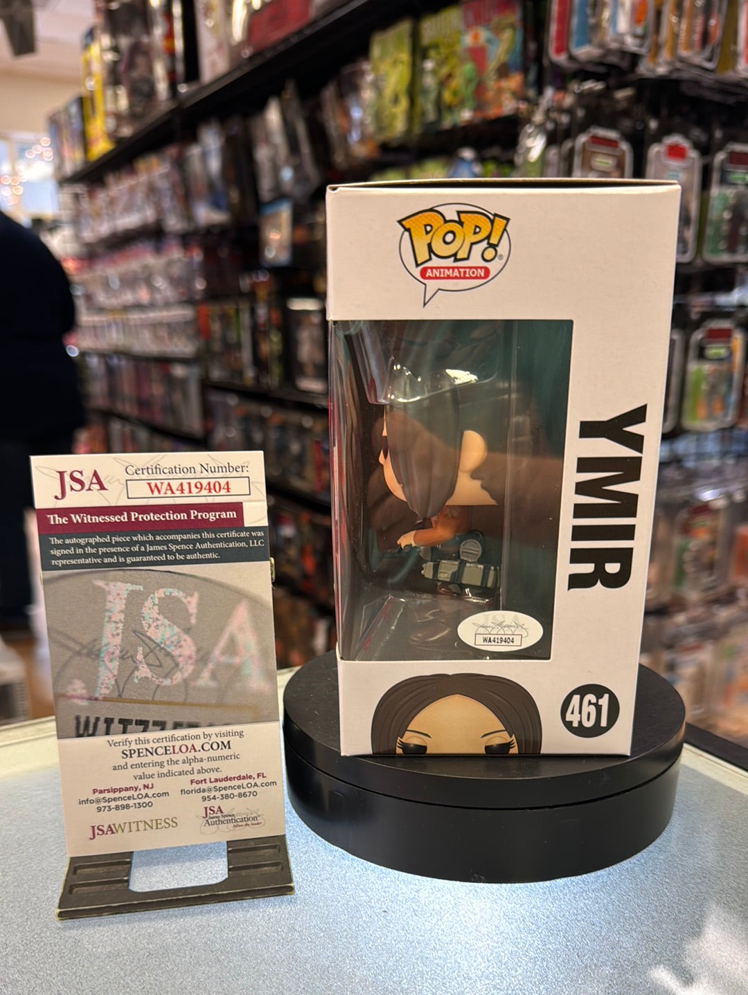 Ymir Signed BY Elizabeth Maxwell (Funko Pop,Attack on Titan) JSA Authenticated* product image 3, provided for visual