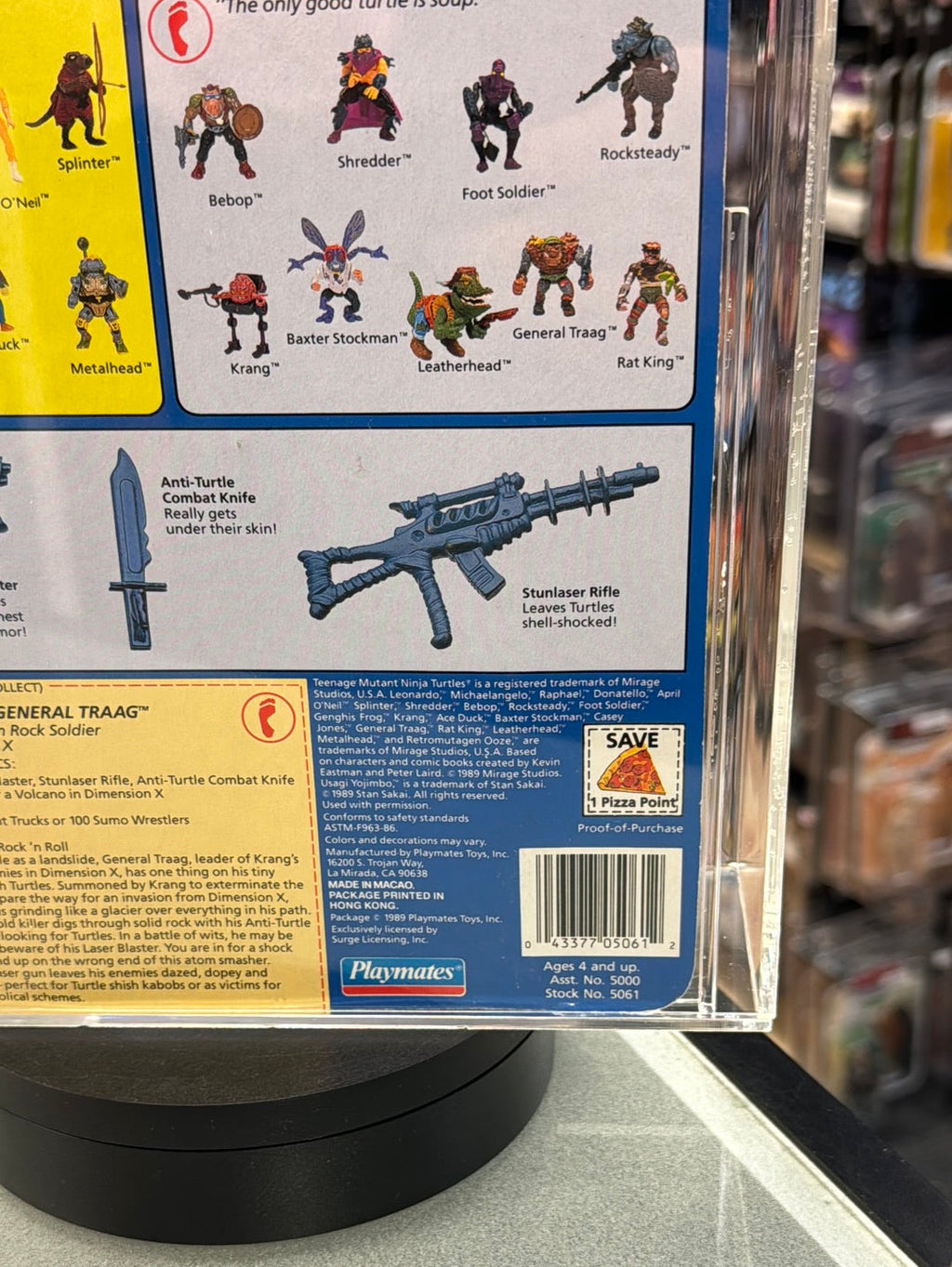 General Traag 20 Back (Vintage TMNT Ninja Turtles, Playmates) **CAS Graded 80** product image 12, provided for visual