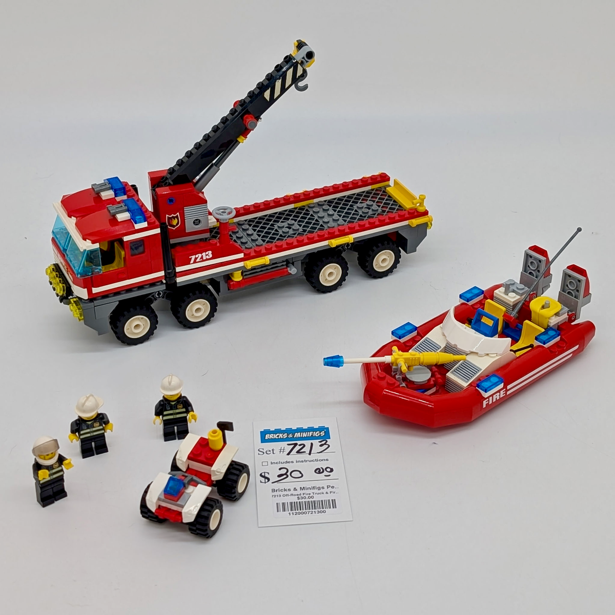 7213 Off-Road Fire Truck & Fireboat (U) product image 1, provided for visual reference and product detail review