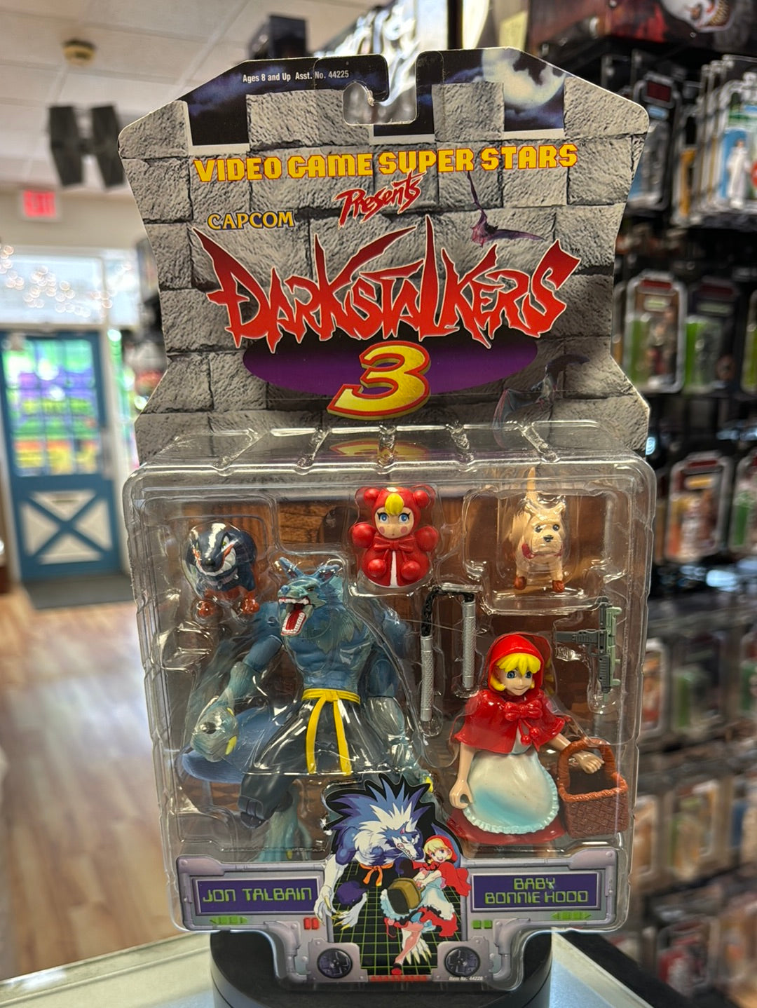 Jon Talbain & Baby Bonnie Hood 0311(Vintage Darkstalkers, Toybiz) Sealed product image 1, provided for visual reference and