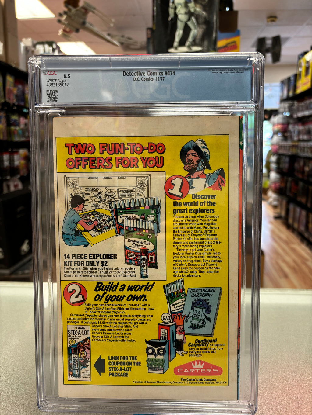 Batman’s Detective Comics #474 (CGC Graded 6.5 White, DC Comics) **Deadshot/Penguin** product image 4, provided for visual