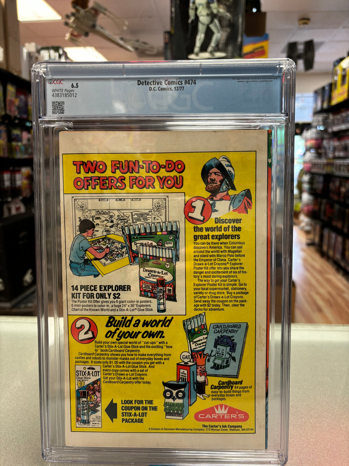 Batman’s Detective Comics #474 (CGC Graded 6.5 White, DC Comics) **Deadshot/Penguin** product image 4, provided for visual