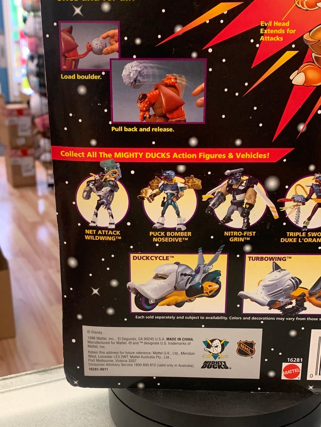Evil Siege 0516 (Vintage Mighty Ducks, Mattel) product image 15, provided for visual reference and product detail review