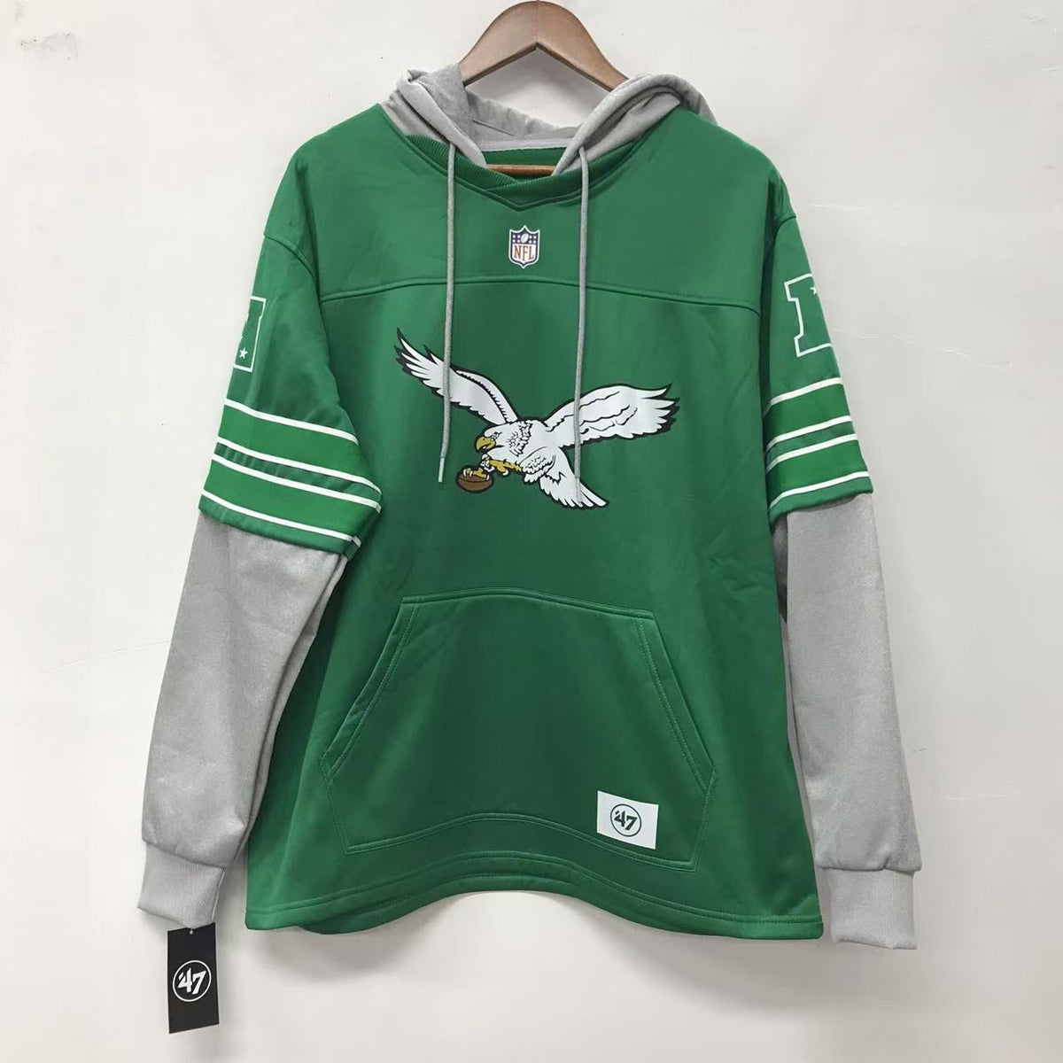 Philadelphia Eagles Retro Logo Official NFL 47 brand hoodie product image 1