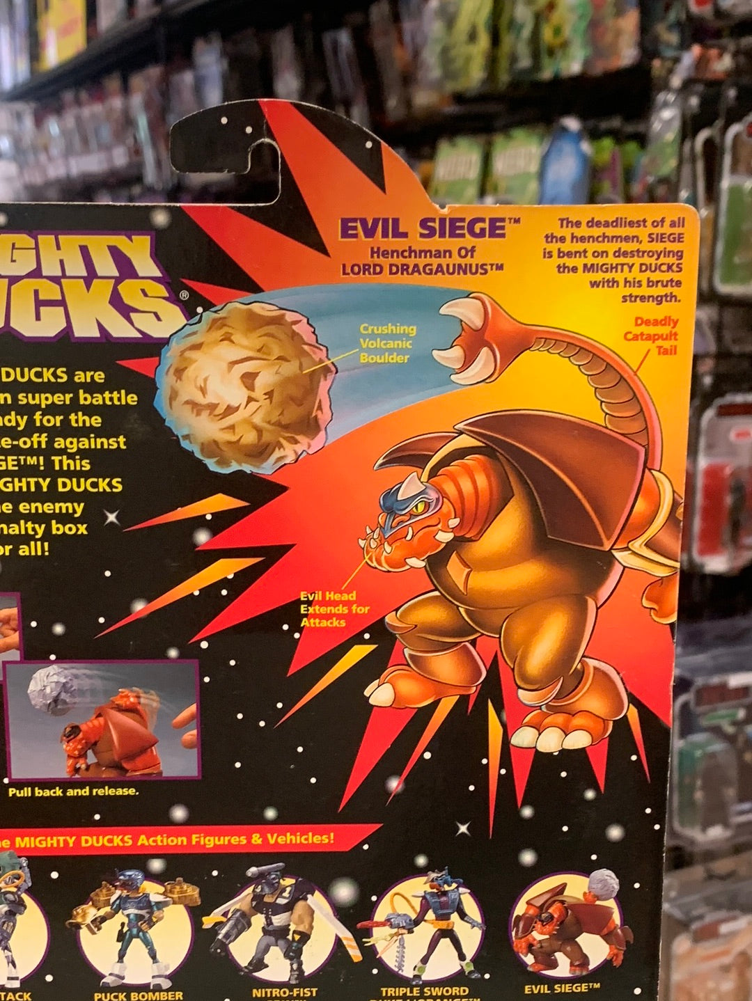 Evil Siege 0516 (Vintage Mighty Ducks, Mattel) product image 13, provided for visual reference and product detail review
