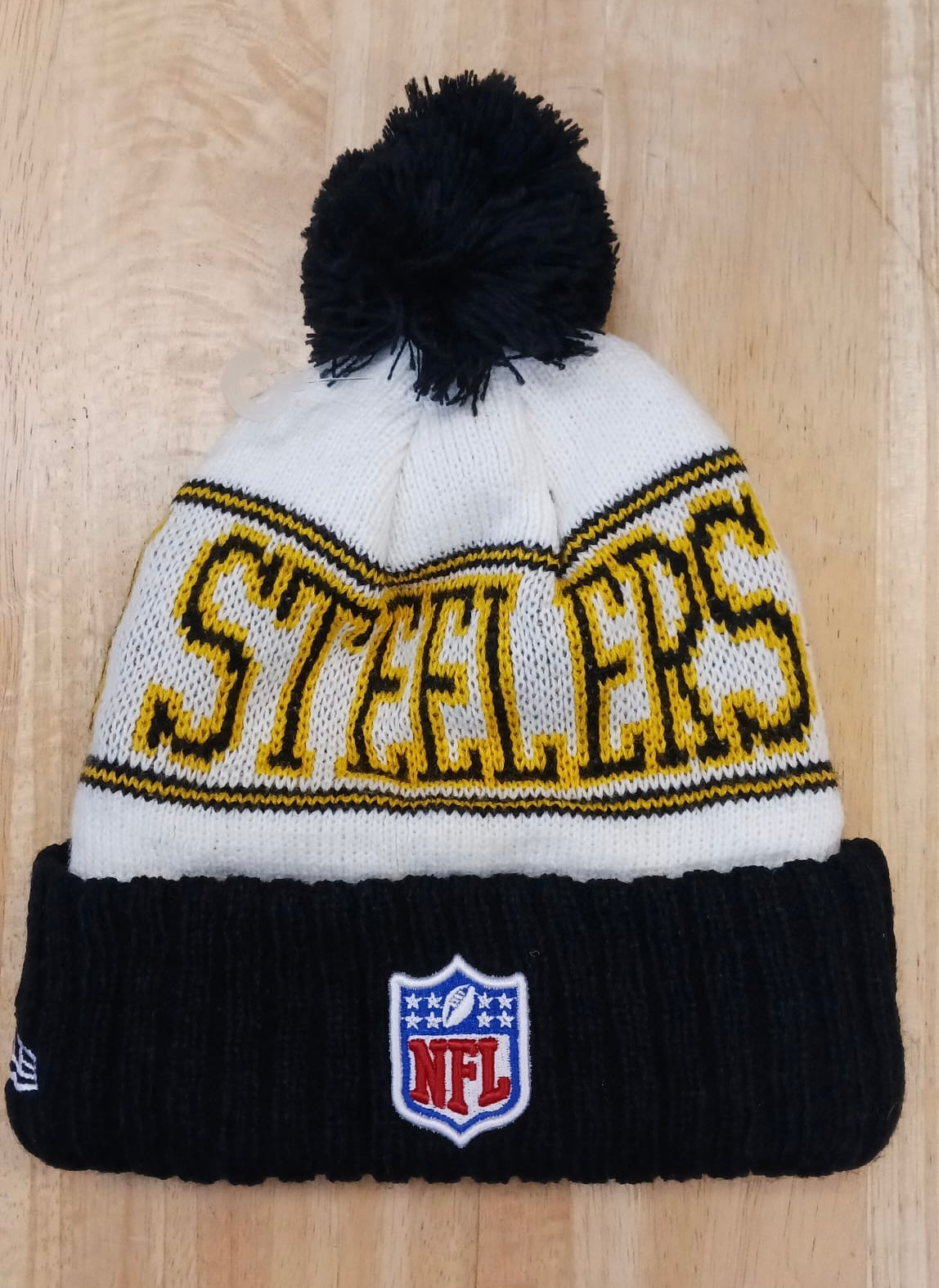 Pittsburgh Steelers NFL New Era winter Hat with Pom retro product image 2