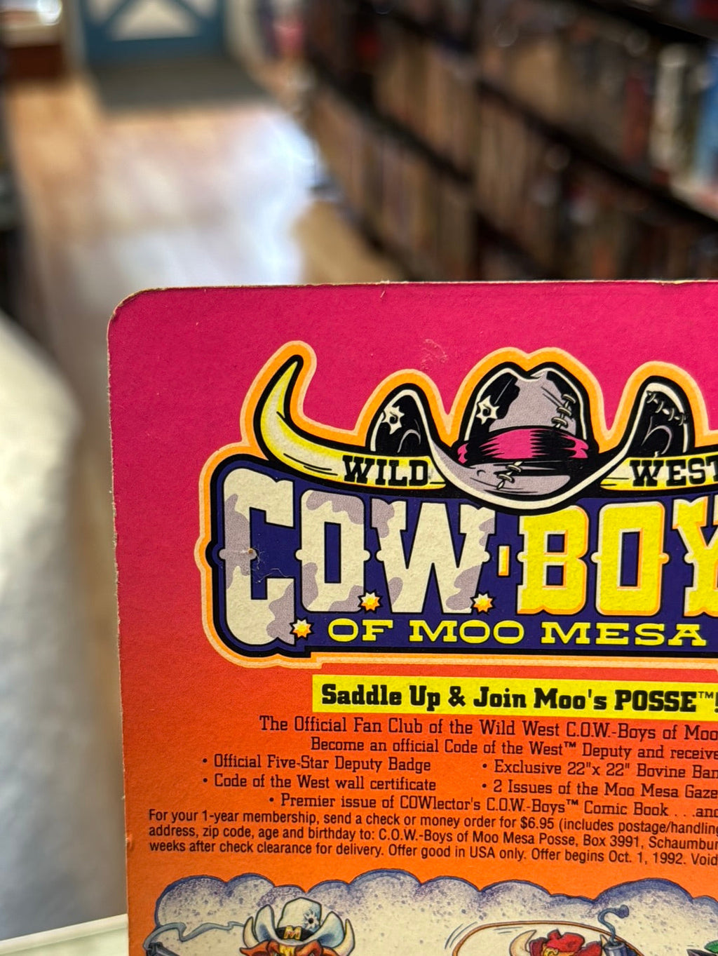 Boot Hill Buzzard 0312 (Vintage Cowboys of Moo Mesa, Hasbro) Sealed product image 12, provided for visual reference and