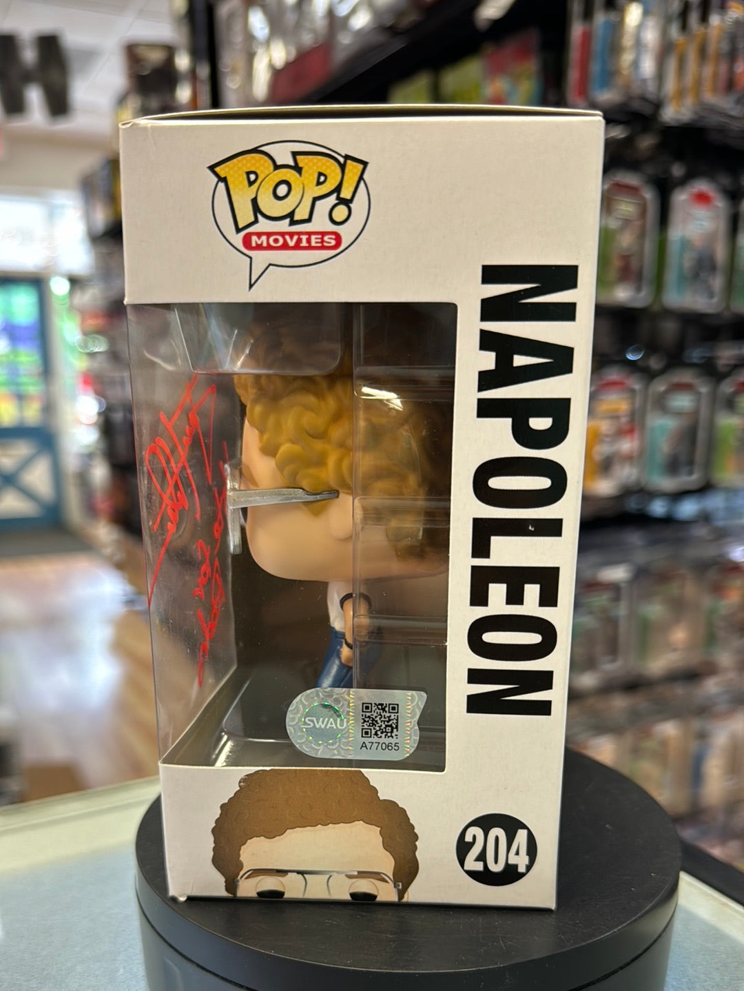 Napoleon Signed By Jon Heder (Funko Pop,Napoleon Dynamite) SWAU Authenticated* product image 2, provided for visual