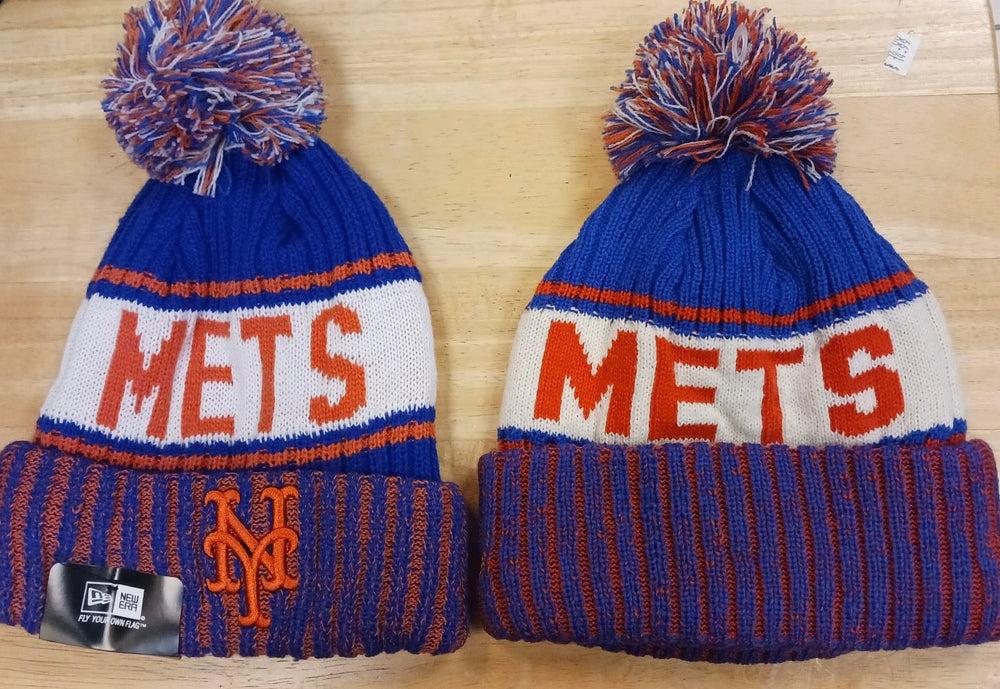 New York Mets MLB Era winter knit Hat with Pom