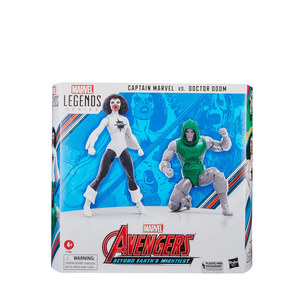 Captain Marvel vs. Doctor Doom (Marvel Legends, Hasbro) product image 1, provided for visual reference and product detail