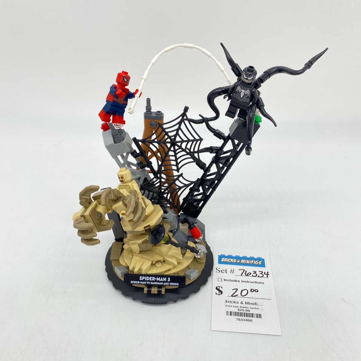 76334 Epic Battle: Spider-Man vs. Sandman (U) product image 1, provided for visual reference and product detail review