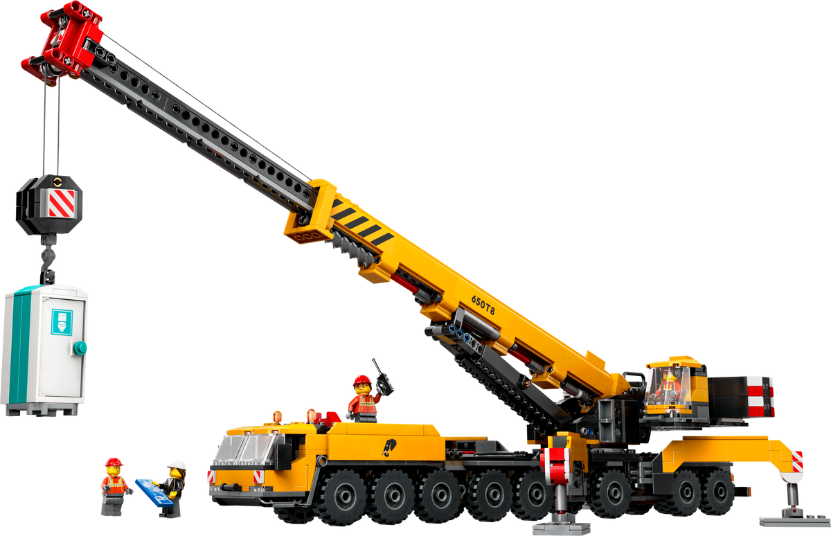 60409 Yellow Mobile Construction Crane product image 2, provided for visual reference and product detail review