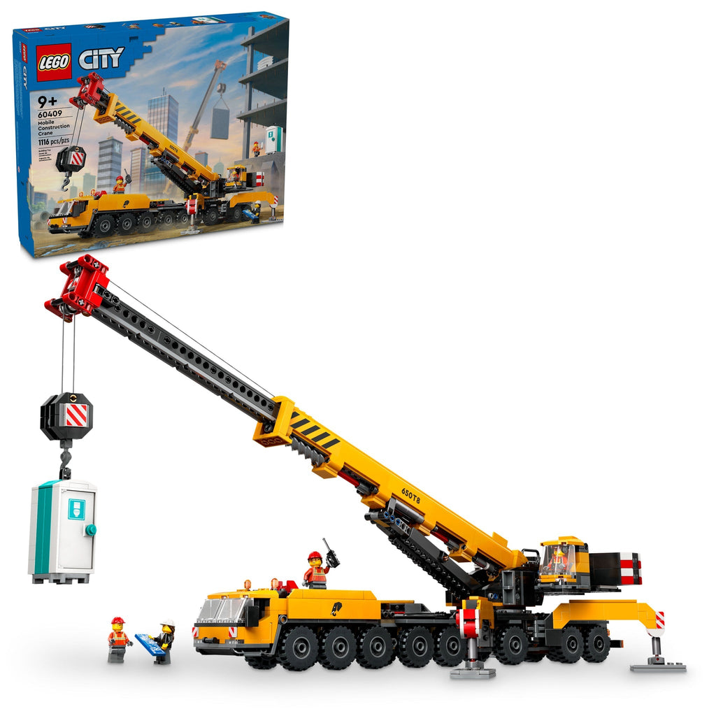 60409 Yellow Mobile Construction Crane product image 3, provided for visual reference and product detail review