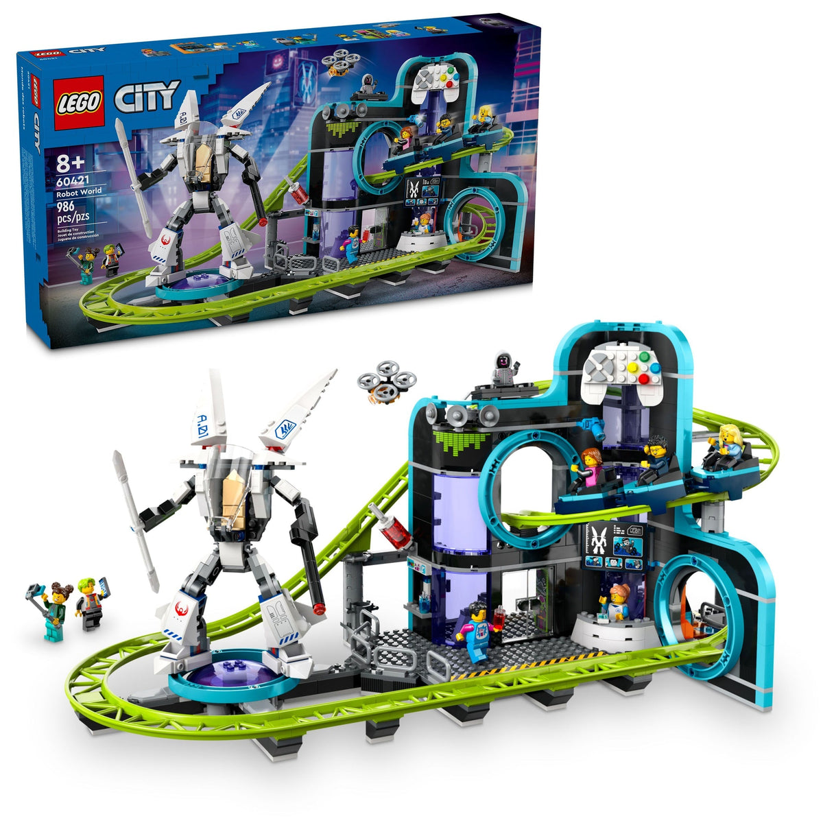 60421 Robot World Roller-Coaster Park product image 3, provided for visual reference and product detail review