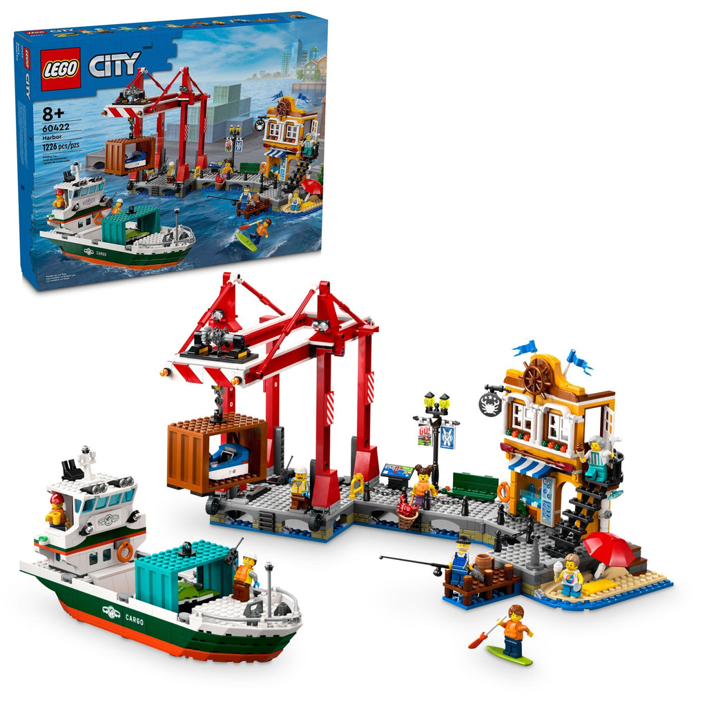 60422 Seaside Harbor with Cargo Ship product image 3, provided for visual reference and product detail review