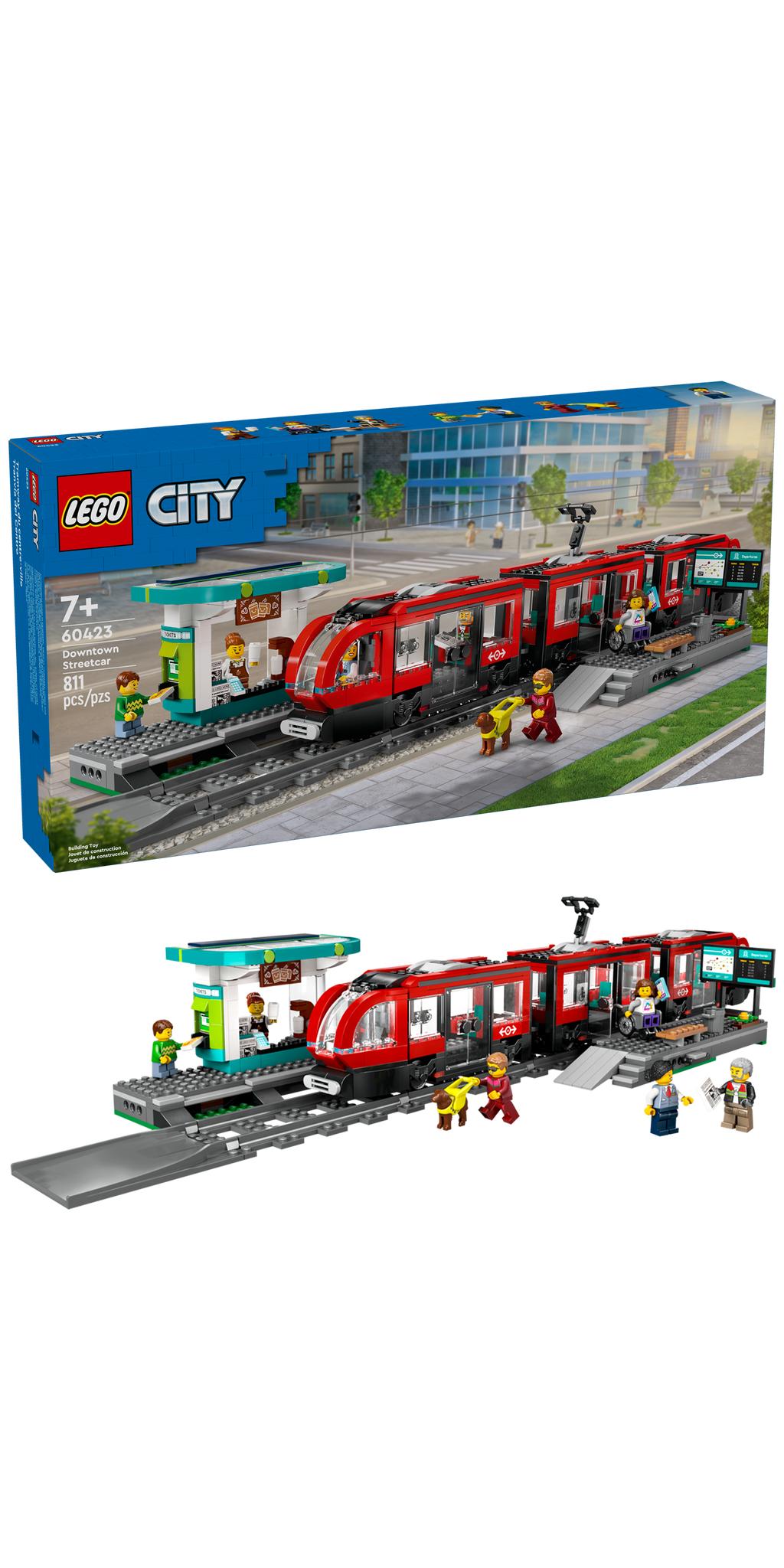 60423 Downtown Streetcar and Station product image 3, provided for visual reference and product detail review