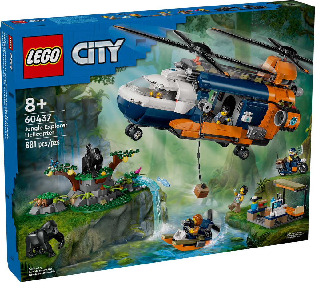 60437 Jungle Explorer Helicopter at Base Camp product image 1, provided for visual reference and product detail review