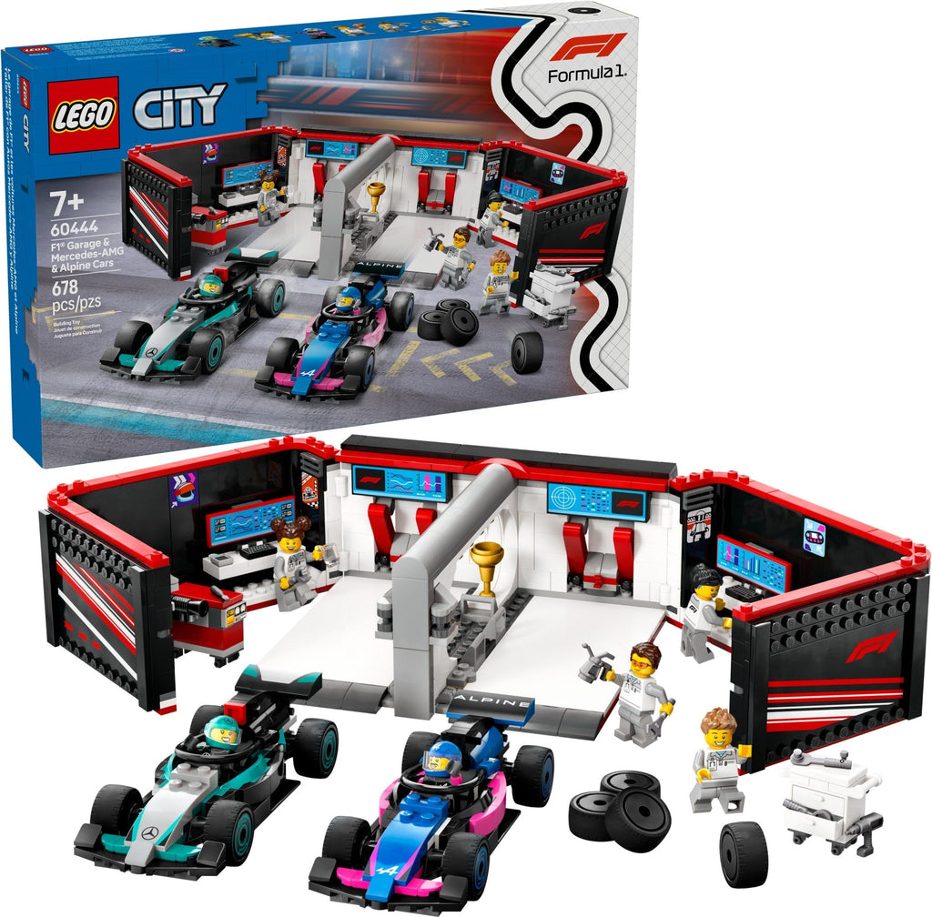 60444 F1 Garage & Mercedes-AMG & Alpine Cars product image 1, provided for visual reference and product detail review