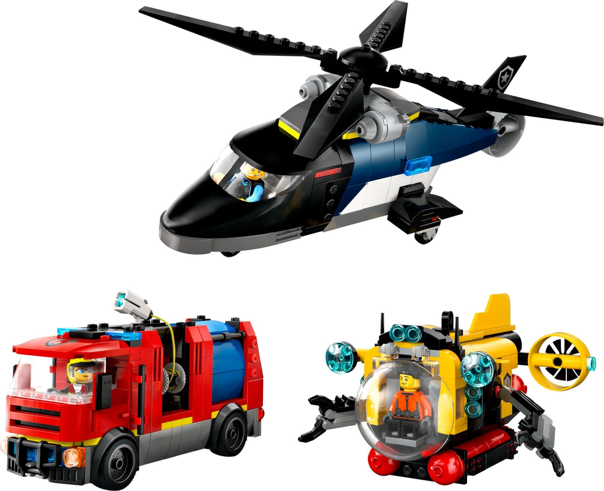 60462 Helicopter, Fire Truck & Submarine Remix product image 2, provided for visual reference and product detail review