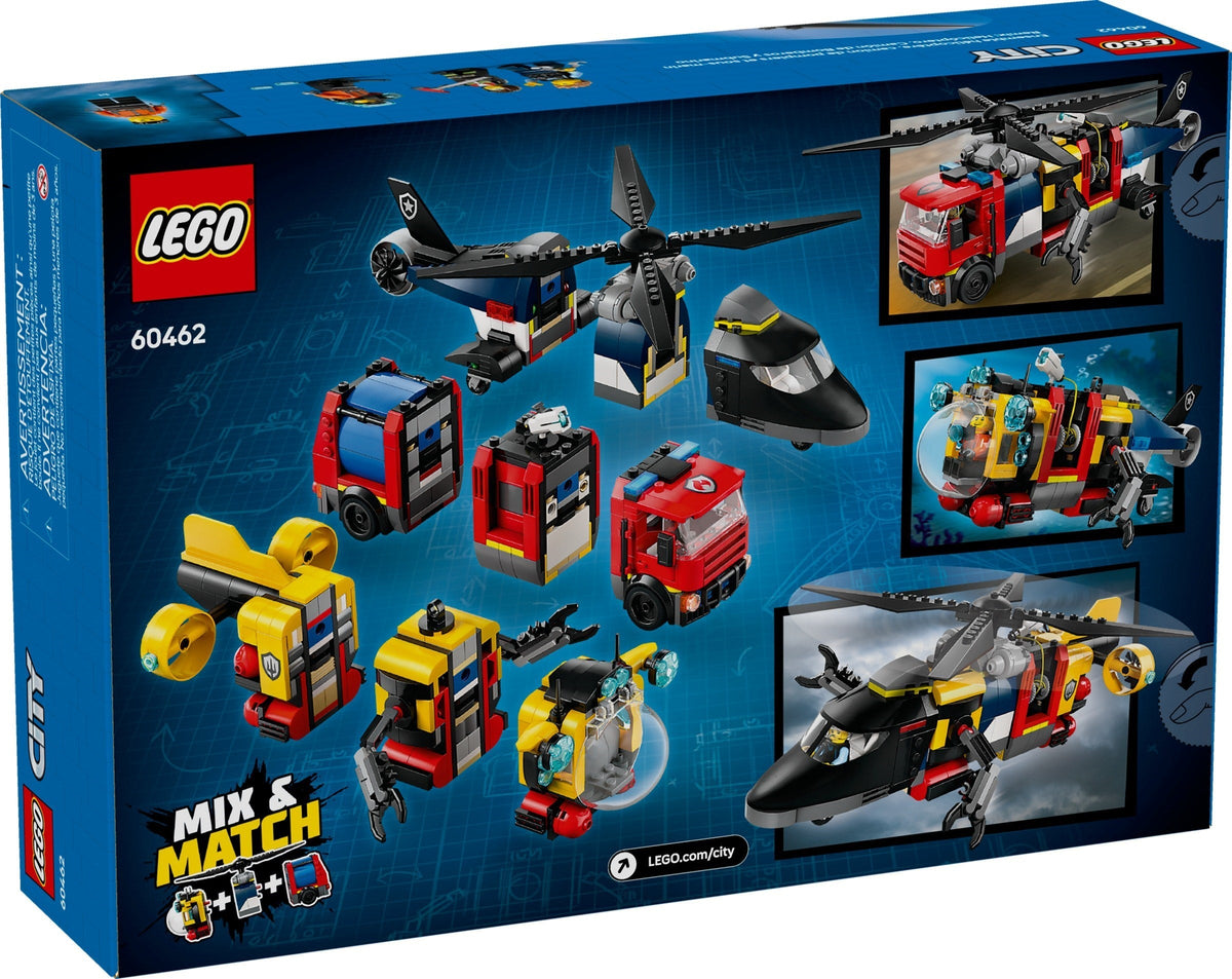 60462 Helicopter, Fire Truck & Submarine Remix product image 3, provided for visual reference and product detail review