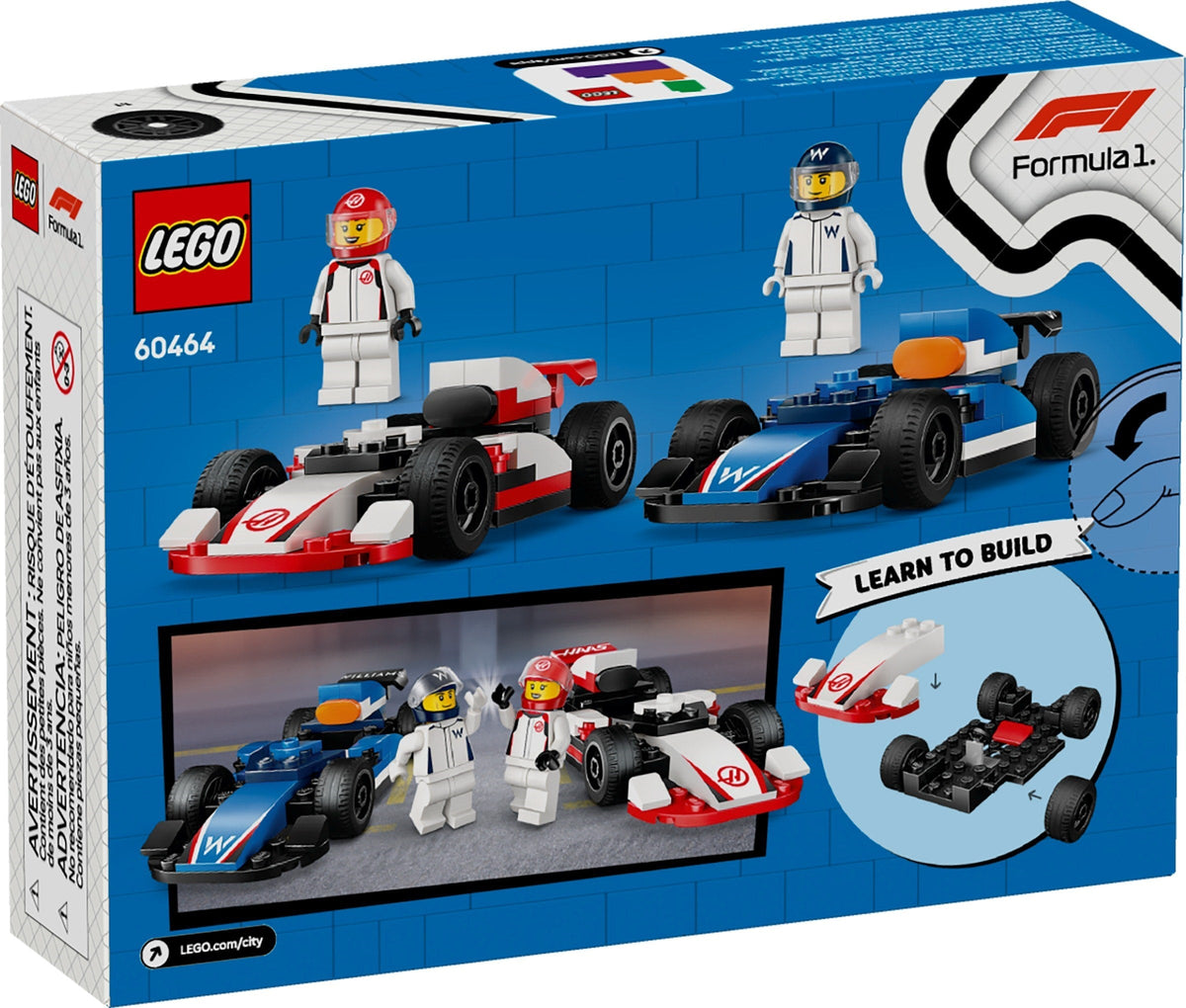 60464 F1 Williams Racing & Haas F1 Race Cars product image 3, provided for visual reference and product detail review