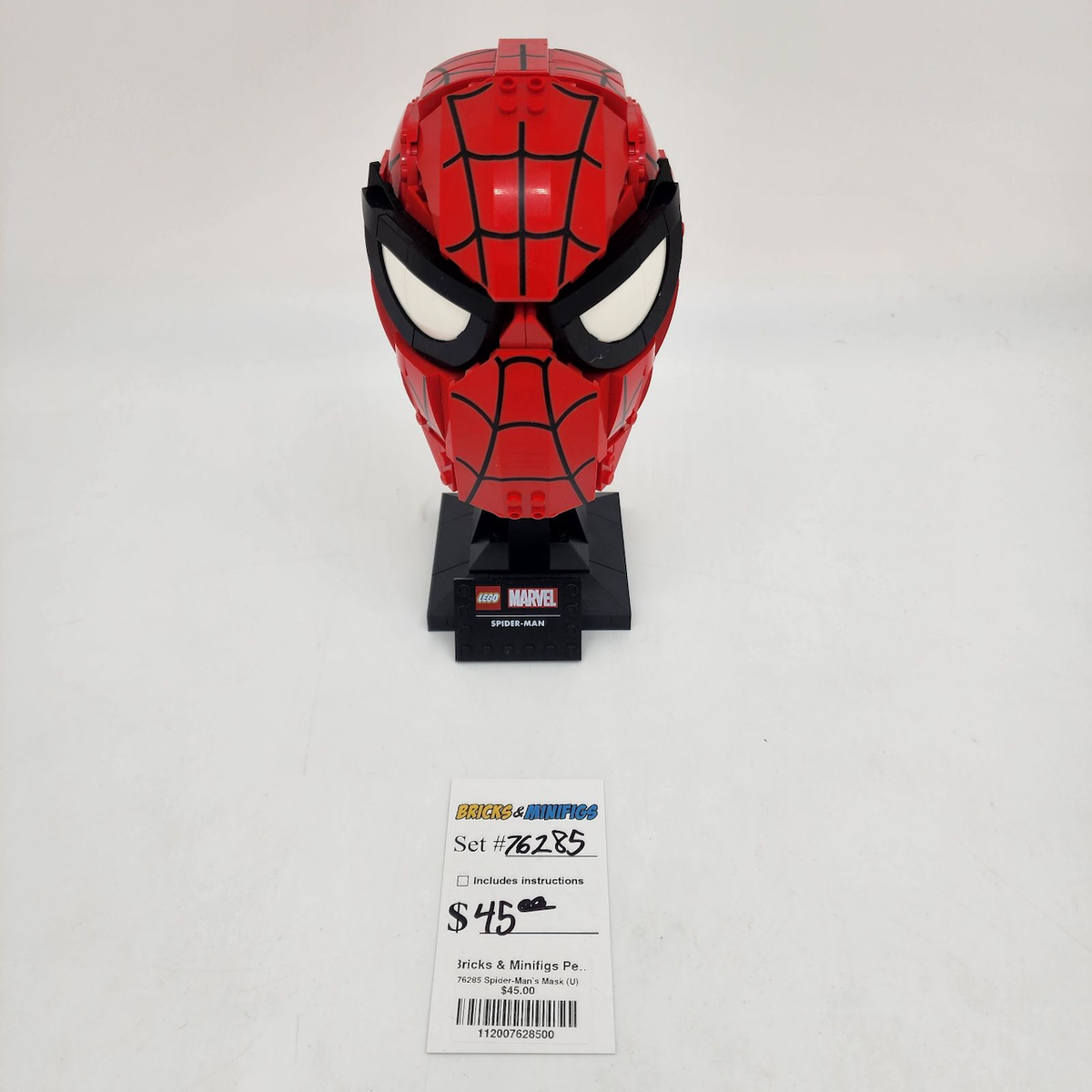 76285 Spider-Man's Mask (U) product image 1, provided for visual reference and product detail review