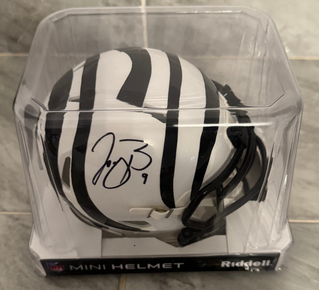 Joe Burrow Autographed Cincinnati Bengals Mini Helmet with product image 2