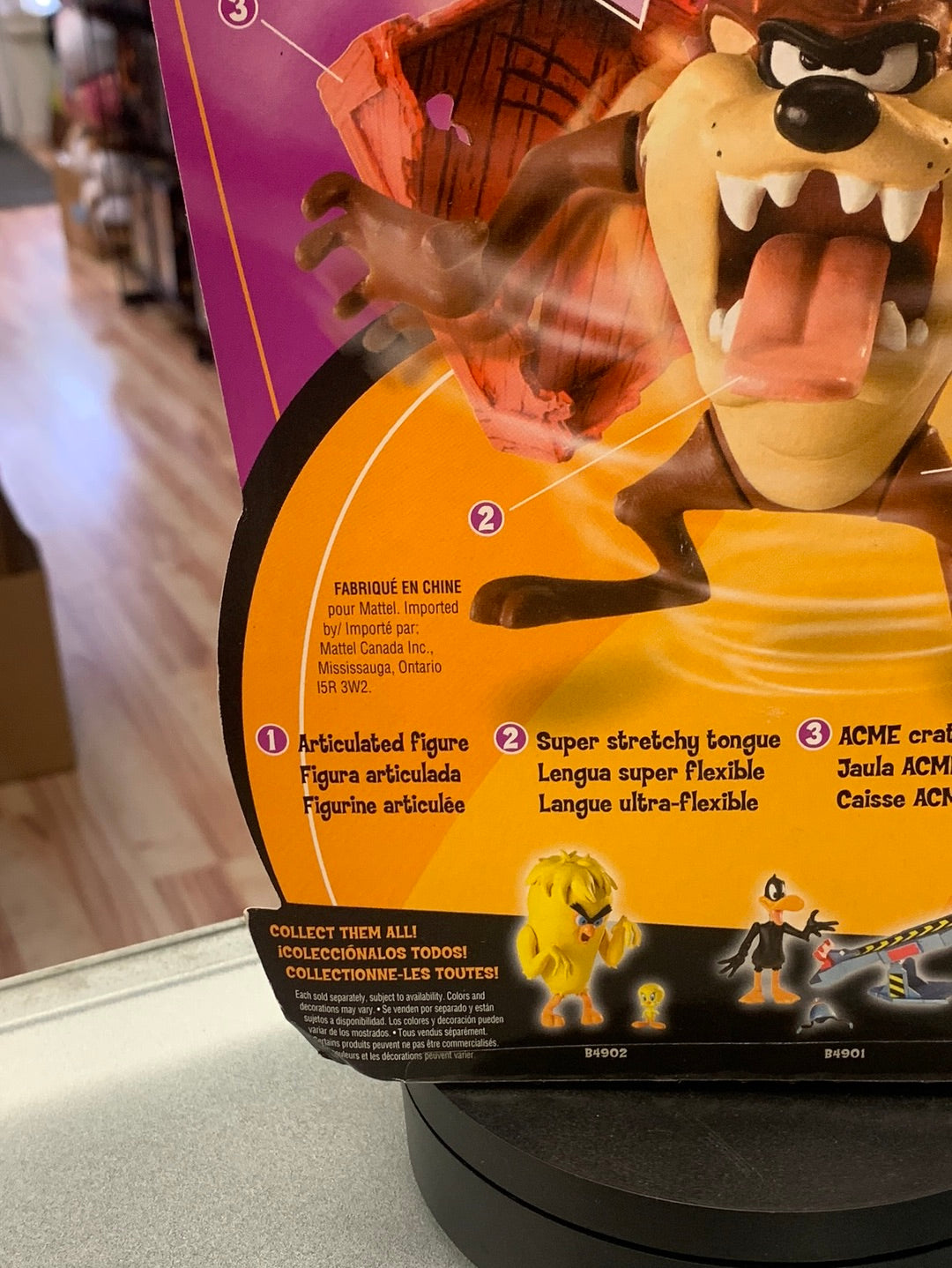 Taz Mainian Devil (Vintage Looney Tunes, Mattel) SEALEDn product image 8, provided for visual reference and product detail