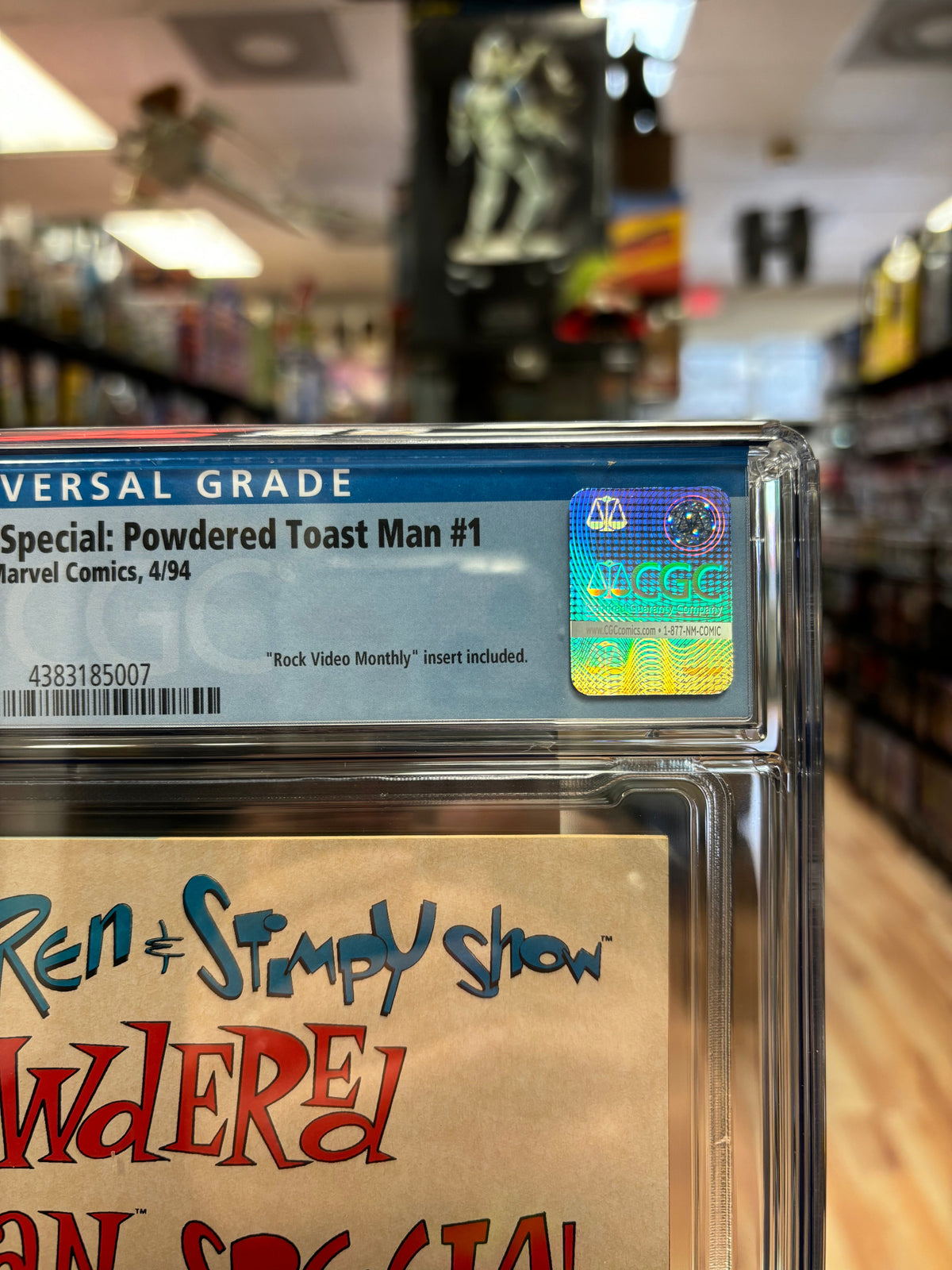 Powdered Toast Man #1 (CGC Graded 8.0 White, Ren & Stimpy) product image 3, provided for visual reference and product detail