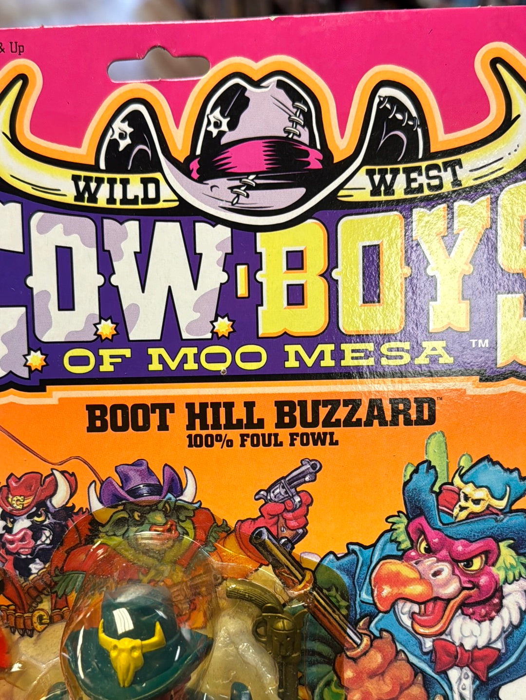 Boot Hill Buzzard 0312 (Vintage Cowboys of Moo Mesa, Hasbro) Sealed product image 3, provided for visual reference and