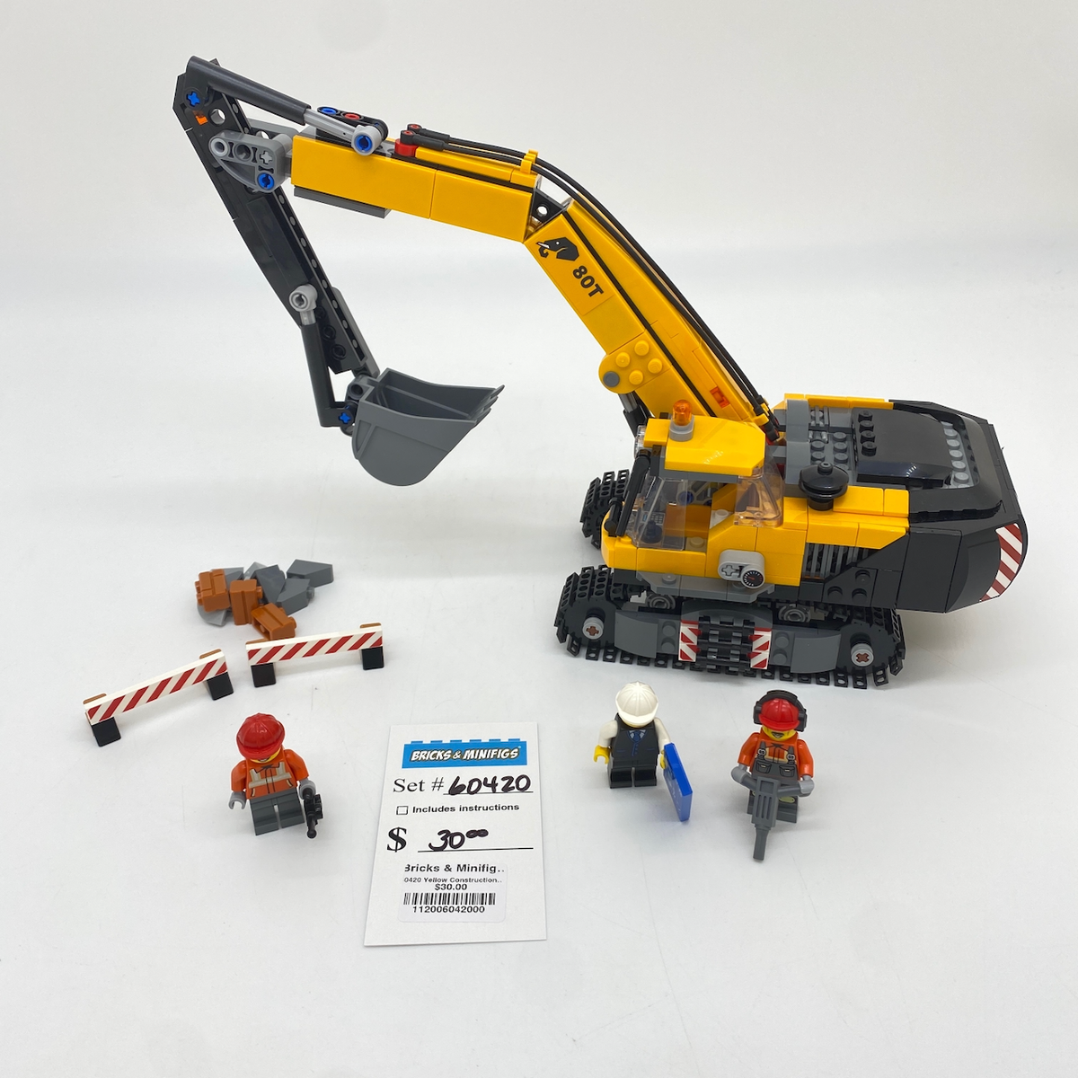 60420 Yellow Construction Excavator (U) product image 1, provided for visual reference and product detail review