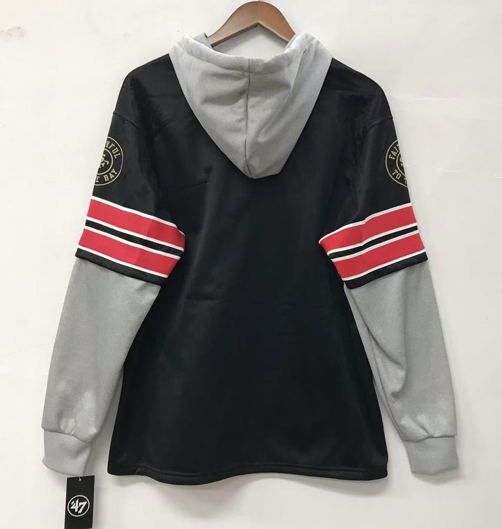 San Francisco 49ers Official NFL 47 brand hoodie black product image 2