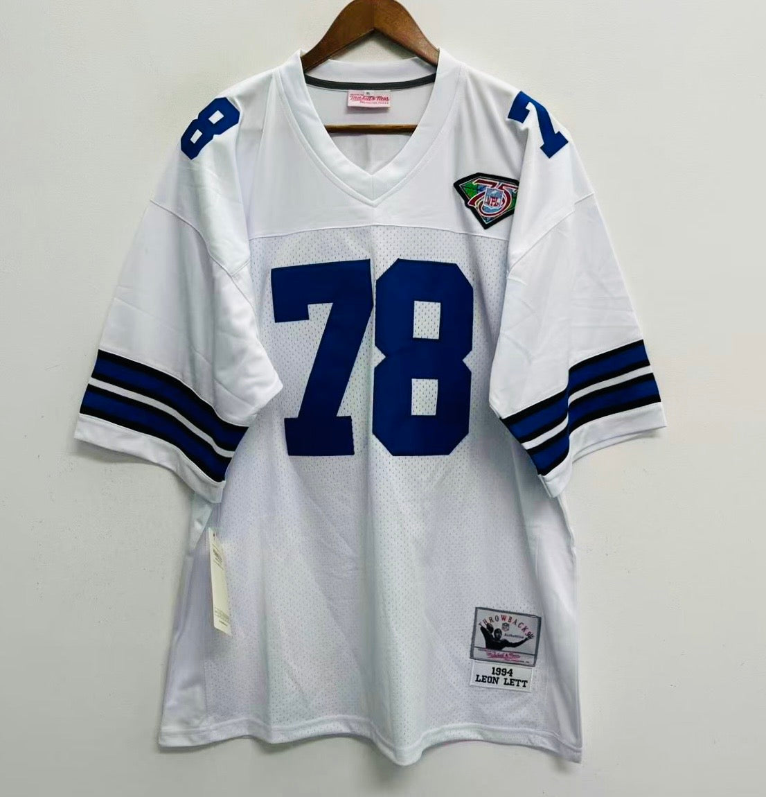 Leon Lett 1994 Dallas Cowboys Official NFL Jersey white product image 2