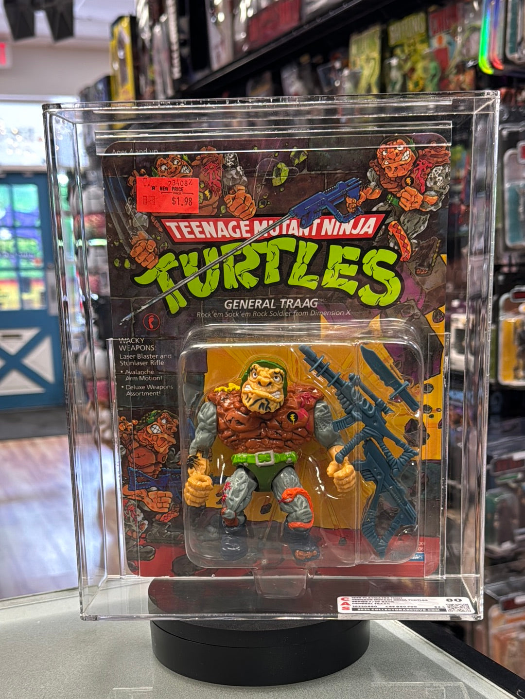 General Traag 20 Back (Vintage TMNT Ninja Turtles, Playmates) **CAS Graded 80** product image 2, provided for visual