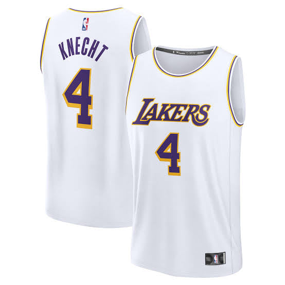 Dalton Knecht Los Angeles Lakers Official NBA Jersey White product image 1