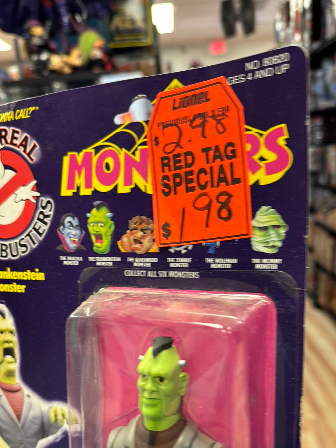 Frankenstein Monster 1690 (Vintage Ghostbusters, Kenner) SEALED product image 7, provided for visual reference and product