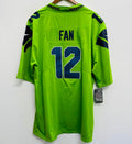 Seattle Seahawks 12 FAN Official NFL Jersey Nike neon green product image 1
