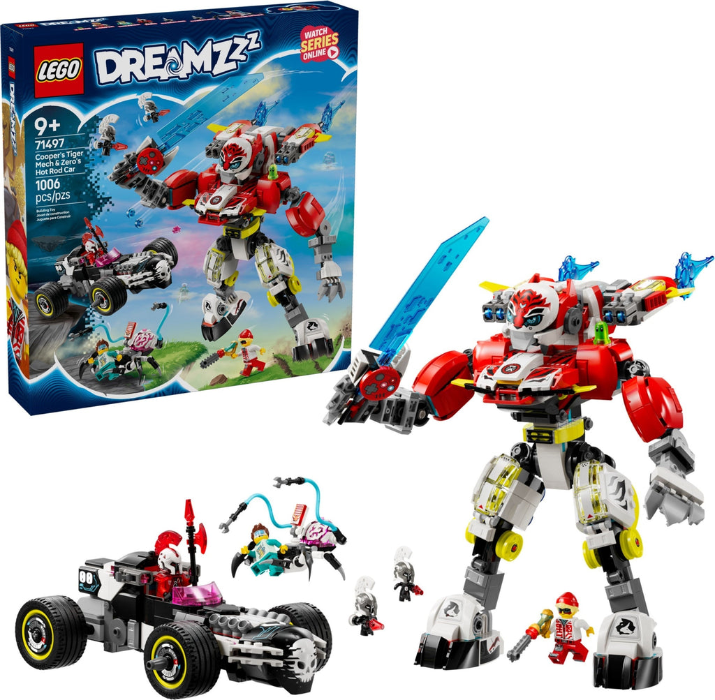 71497 Cooper's Tiger Mech & Zero's Hot Rod Car product image 1, provided for visual reference and product detail review