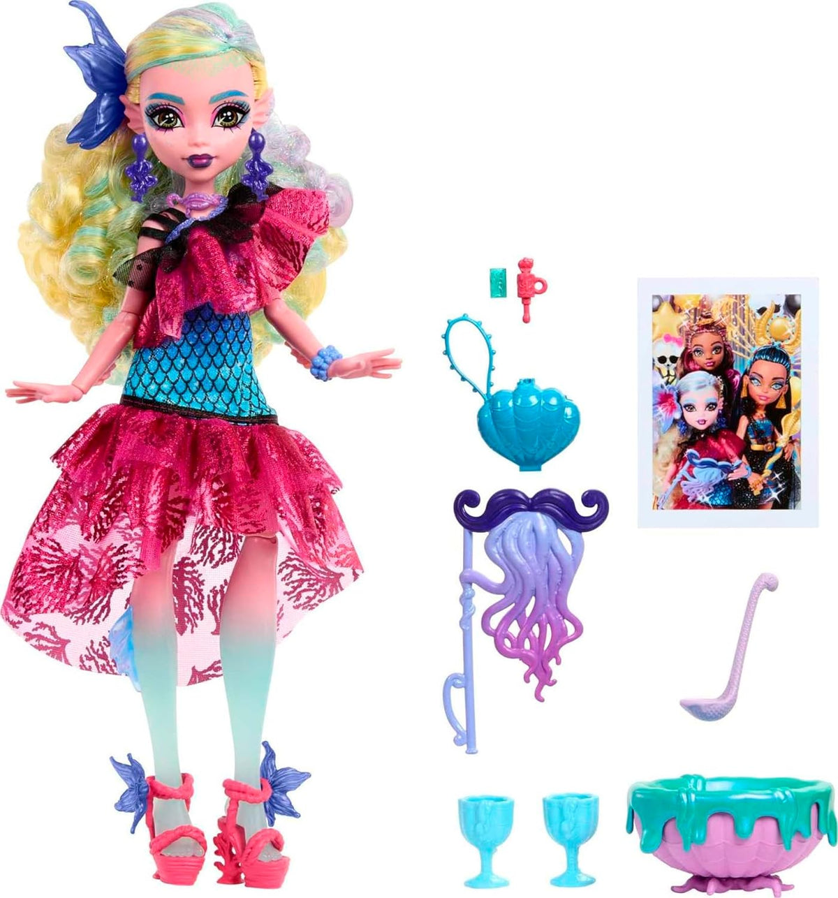 Lagoona Blue in Monster Ball Party Dress (Monster High, Mattel) product image 1, provided for visual reference and product