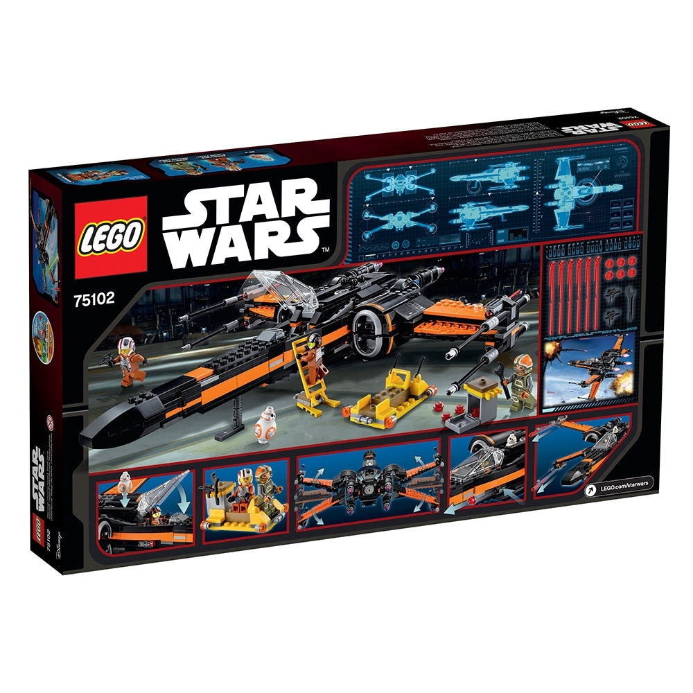 75102 Poe's X-Wing Fighter product image 3, provided for visual reference and product detail review