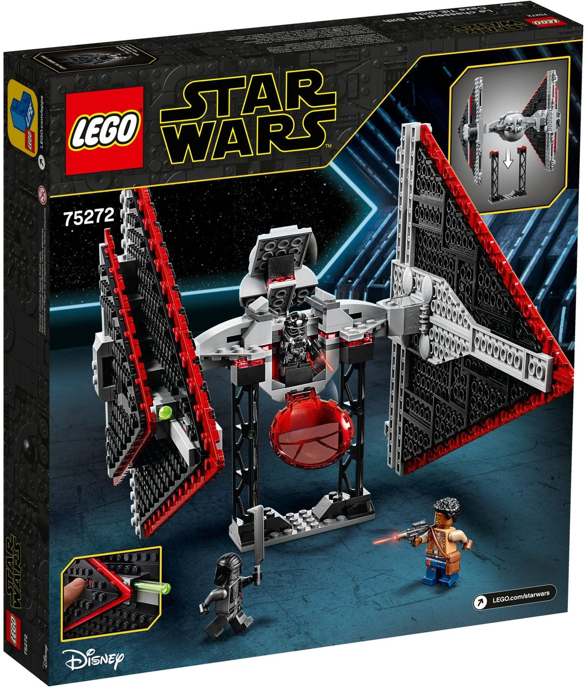 75272 Sith TIE Fighter product image 3, provided for visual reference and product detail review