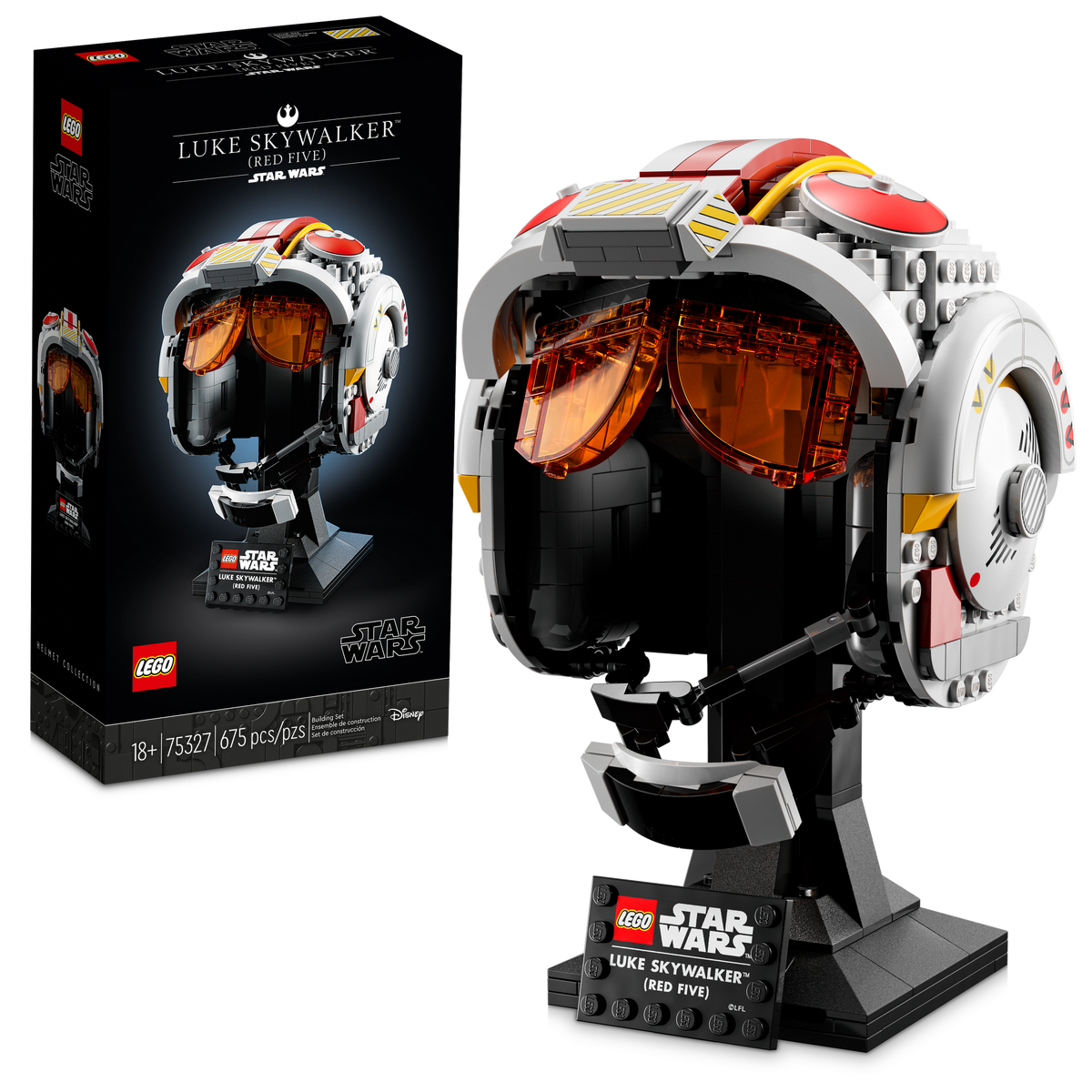 75327 Luke Skywalker (Red Five) Helmet product image 3, provided for visual reference and product detail review