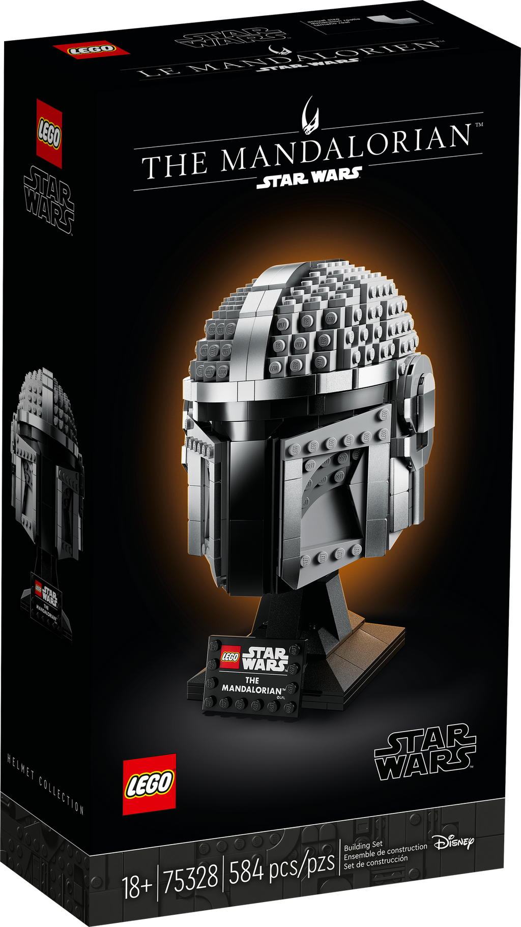 75328 The Mandalorian Helmet product image 1, provided for visual reference and product detail review