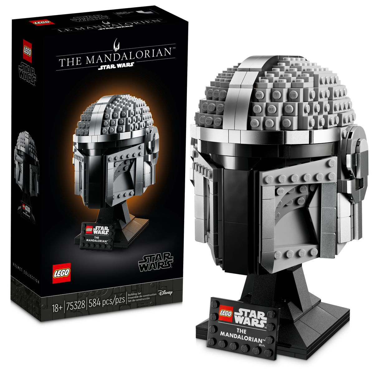 75328 The Mandalorian Helmet product image 3, provided for visual reference and product detail review