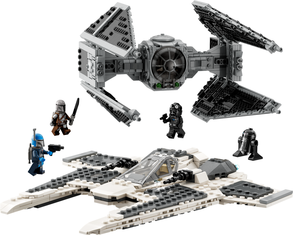 75348 Mandalorian Fang Fighter vs TIE Interceptor product image 3, provided for visual reference and product detail review