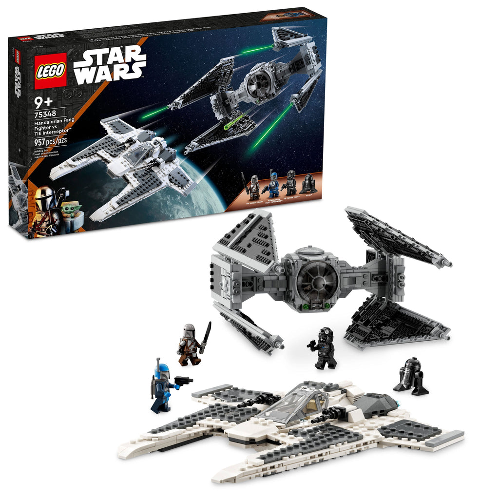 75348 Mandalorian Fang Fighter vs TIE Interceptor product image 2, provided for visual reference and product detail review