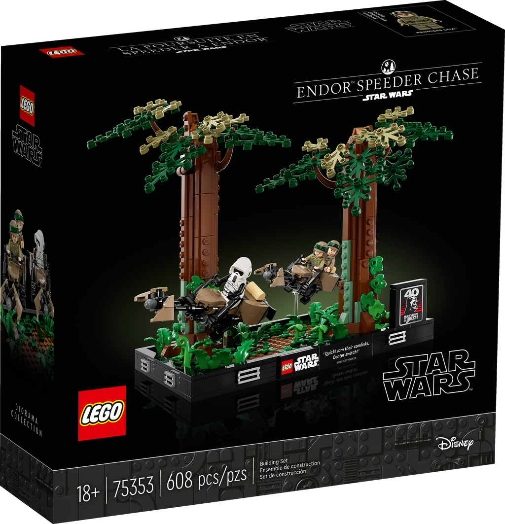 75353 Endor Speeder Chase Diorama product image 1, provided for visual reference and product detail review