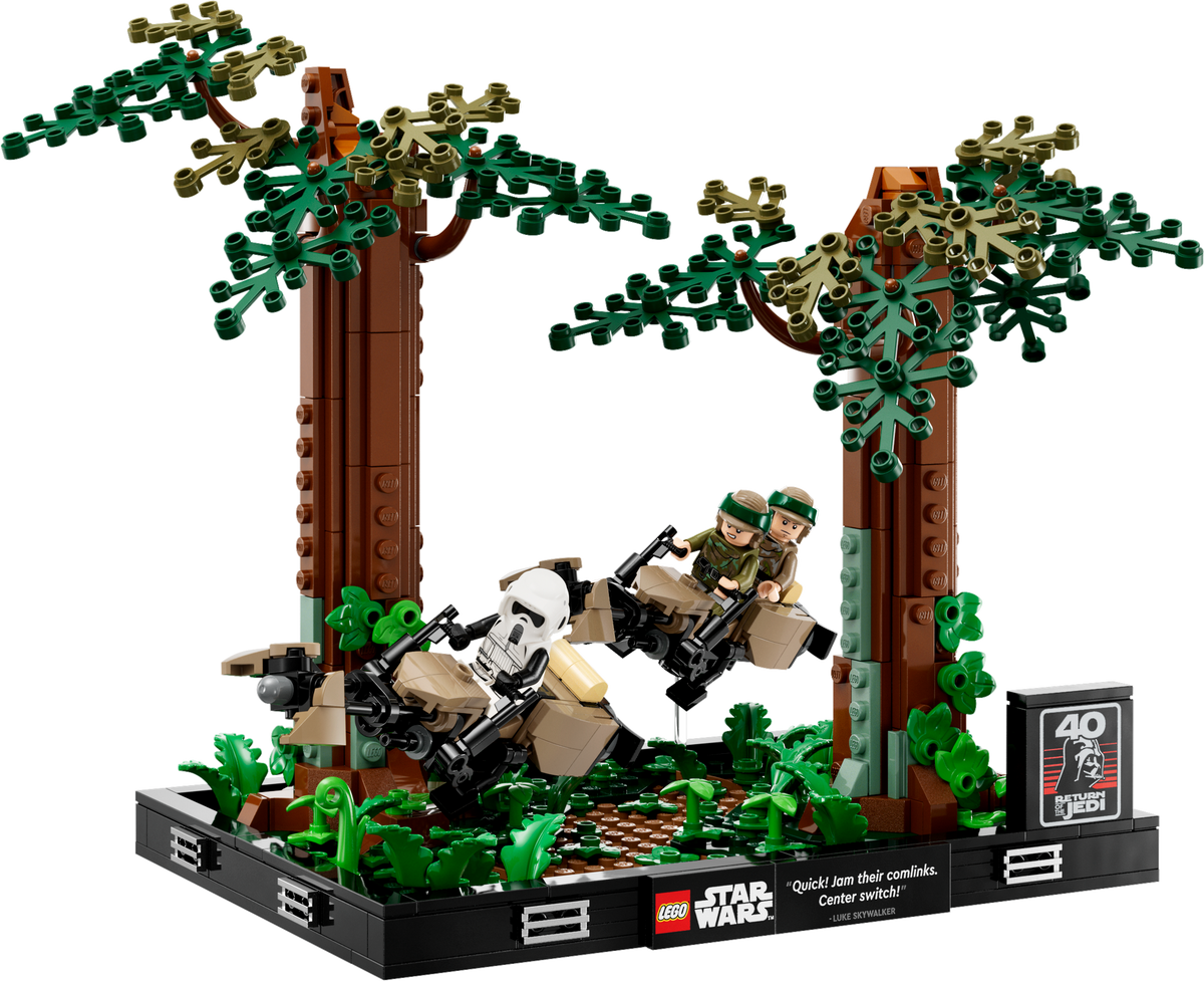 75353 Endor Speeder Chase Diorama product image 2, provided for visual reference and product detail review